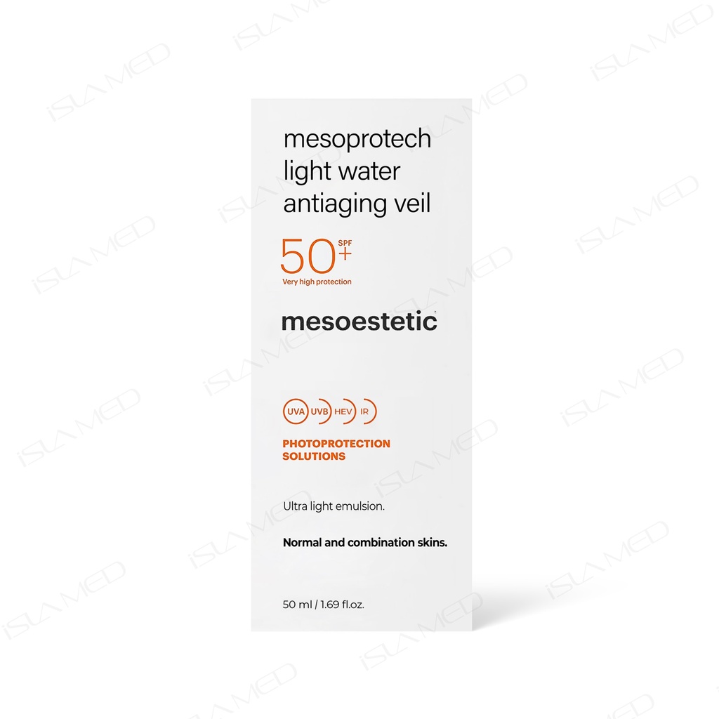 mesoestetic mesoprotech light water antiaging veil 50+