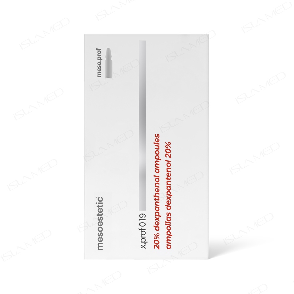 mesoestetic x.prof 019 dexpanthenol 20% 20x5ml