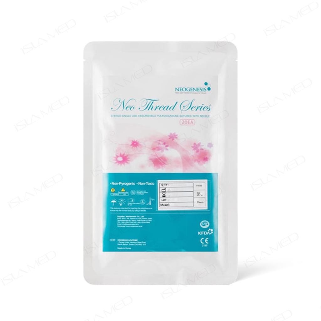 Neo Mono Thread 29G, 50mm (Needle) / 70mm, 6-0 (Thread)
