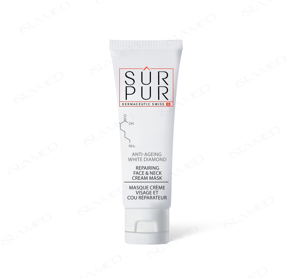 Anti-Ageing White Diamond Repairing Face and Neck Cream Mask
